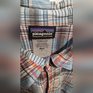 Plaid Patagonia Button Up Organic Cotton